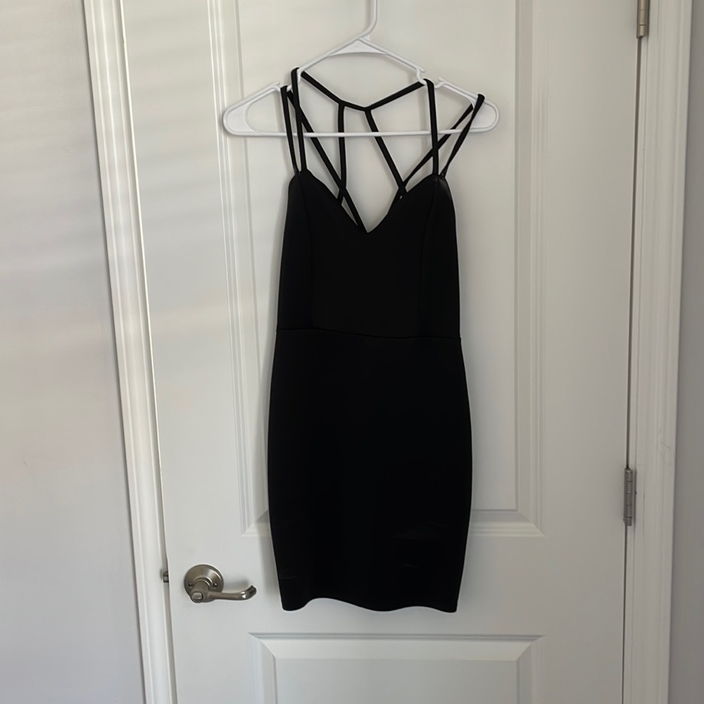 Open back mini dress